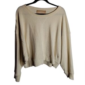 Araminta James Terry Sweater Top in Cream AUSTRALIA size 10
